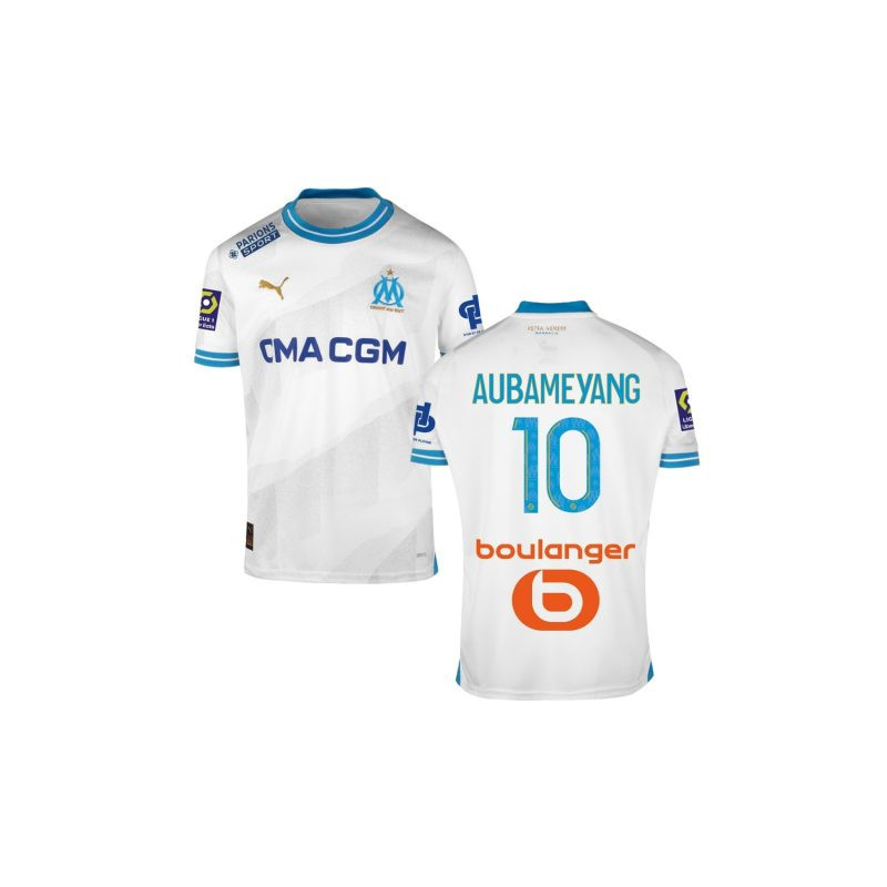 Maillot OM officiel Aubamayang (porté)