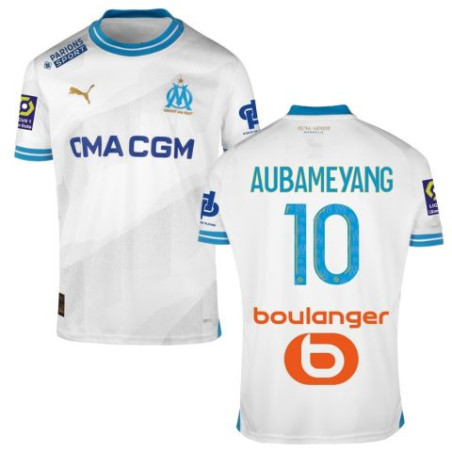 Maillot OM officiel Aubamayang (porté)
